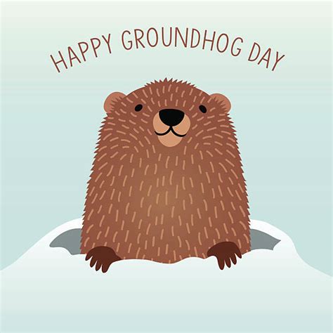 Groundhog Day 2024 Clip Art Transparent - Miran Tammara