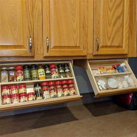 Under Cabinet Spice Rack in 2020 (With images) | Cabinet spice rack