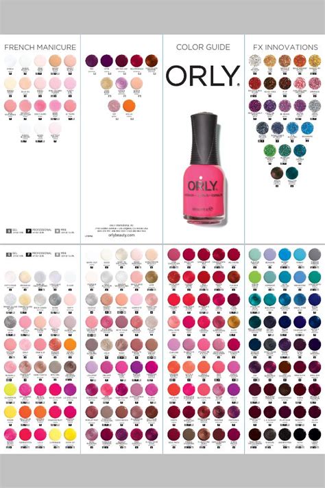 Orly Color Chart | Nail polish colors, Orly nail polish colors, Nail ...