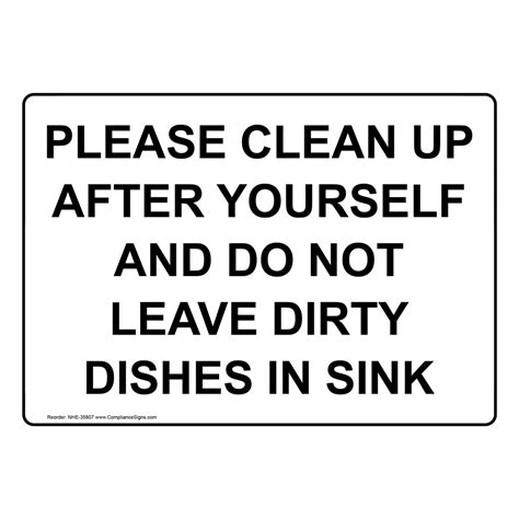 Free Printable Clean Up After Yourself Signs Here’s A Brief Description Of Each Sign ...