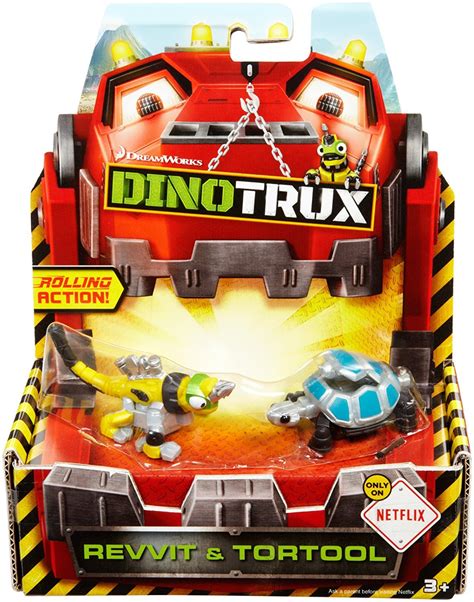 Dinotrux Diecast, Revvit & Tortool (2-pack)