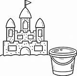 Sand Castle Coloring Pages Free Printable For Kids  sketch template