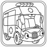 ambulance Coloring Pages Preschool  Kindergarten First Grade Made sketch template