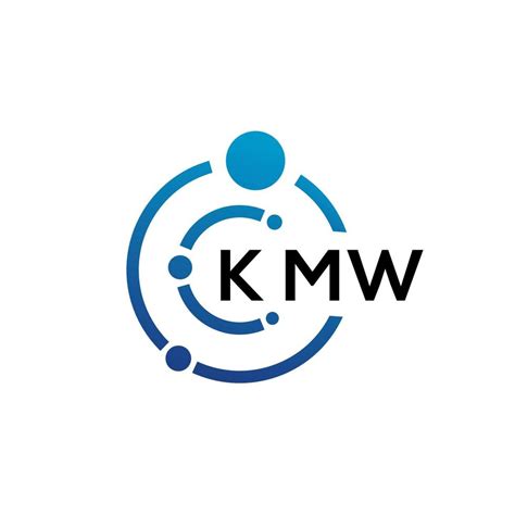 KMW letter technology logo design on white background. KMW creative initials letter IT logo ...