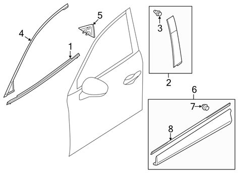 Mazda CX-5 Door Belt Molding. MOULDING RIGHT (R), FRONT. BELT ...