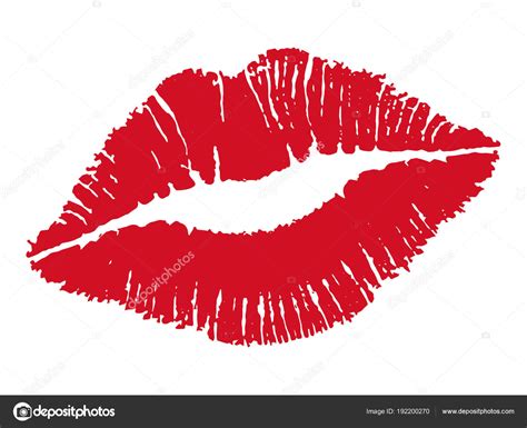 Kiss. Female lips. Vector illustration Stock Vector by ©Warmworld 192200270