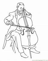Cello Coloring Pages  Coloring Home sketch template