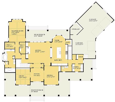 Plan 15094NC: Graceful 4 Bedroom Farmhouse Plan | Farmhouse plans, House plans, Country house plans