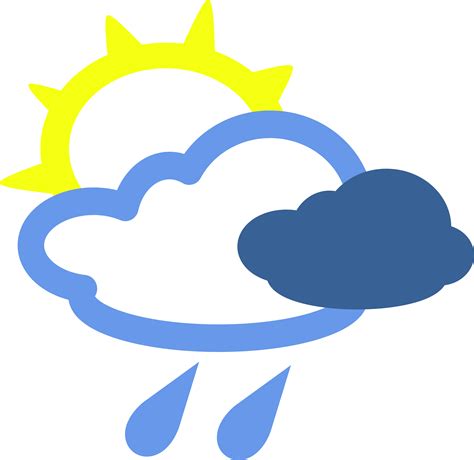 Clipart - simple weather symbols