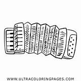 Accordion Coloring Pages For Kids  Free To sketch template