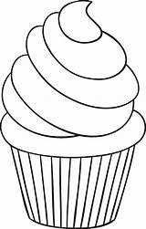 Birthday Cupcake Printables sketch template