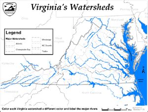 Map Of Virginia Watersheds - Spain Map