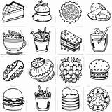 Food coloring Pages For Book Outline Vector 41269102  sketch template