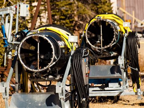 Snowmaker editorial stock photo. Image of machine, america - 42123828