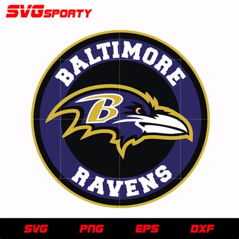 Baltimore Ravens Circle Logo svg, nfl svg, eps, dxf, png, digital file – SVG Sporty