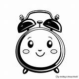 Alarm Clock Coloring Pages  Free & Printable sketch template