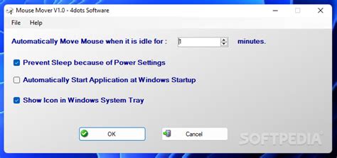 Mouse Mover 1.1 - Download, Screenshots