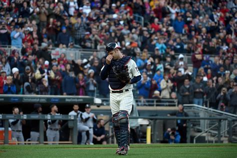 Joe Mauer Plays Catcher Before Possible Retirement: Watch | Southwest ...