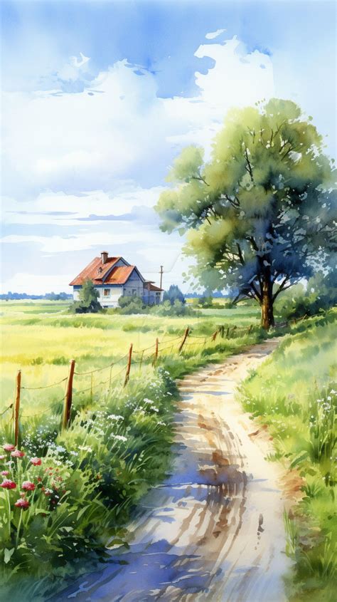 watercolor landscape wallpaper by BelindaBindi on DeviantArt