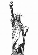 The Statue Of Liberty coloring page  ColouringPages sketch template