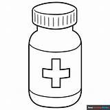 Medicine Coloring Page sketch template