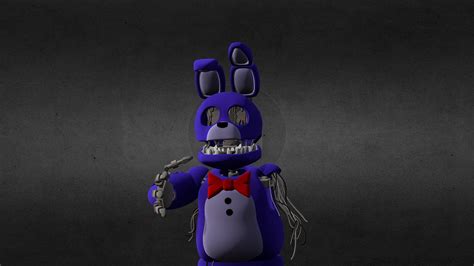 Withered Bonnie With a Face FNAF - Download Free 3D model by sadman26 [d40144a] - Sketchfab