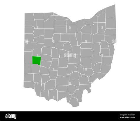 Map of Miami in Ohio Stock Photo - Alamy