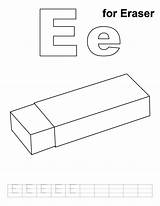 Eraser Coloring Page Pages sketch template