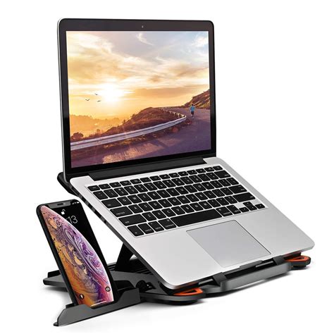Laptop Stand Desk Laptop Holder Adjustable Computer Cooling Multi-Angle Stand Phone Stand ...