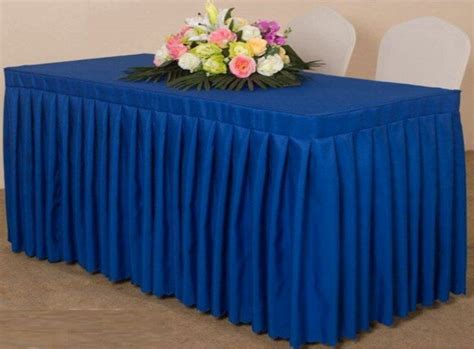 Blue Rectangular Rectangle Table Cover, Size: 2 X 6 Feet X 30" Ht at Rs 912/piece in Bengaluru