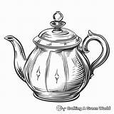 Teapot Coloring Pages  Free & Printable sketch template