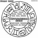 Zodiac Signs Coloring Pages For Kids sketch template