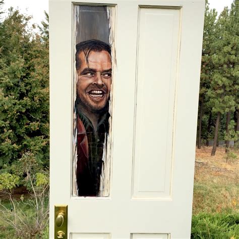 Here's Johnny Jack Nicholson Custom Door Original Painting - Etsy