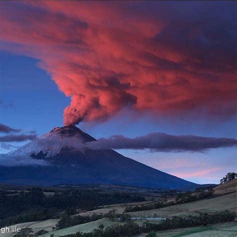 The view this morning from here in Quito. #Cotopaxi volcano is very ...