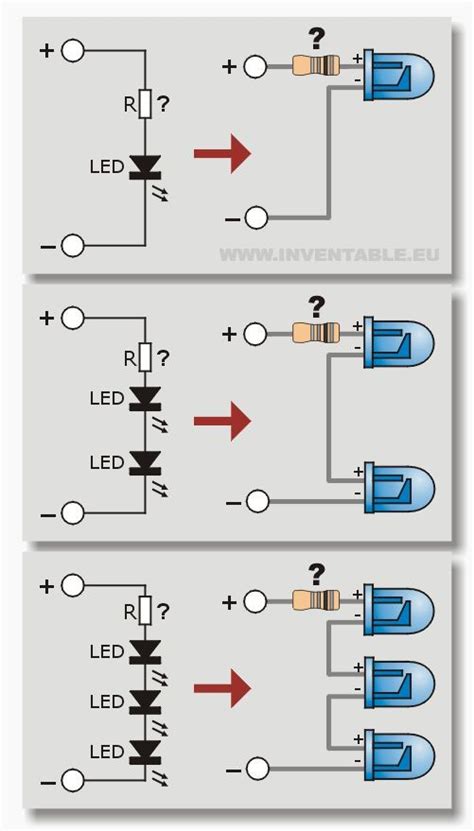 Diagramas de conexión de leds en serie | Ing electronica, Diseño de ...