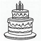 Printable Birthday Cake coloring Page  Download Print Or Color Online sketch template