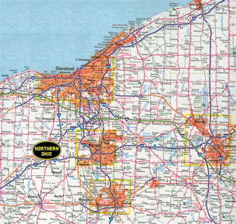 Map Of Northern Ohio Roads | Maps Of Ohio