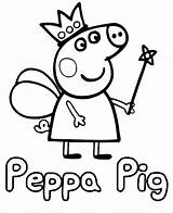 Peppa Pig Coloring Bubakids Creative  BubaKidscom sketch template