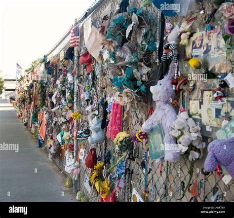 The Remberance Fence at the Oklahoma City Bombing Memorial. Oklahoma, USA Stock Photo - Alamy