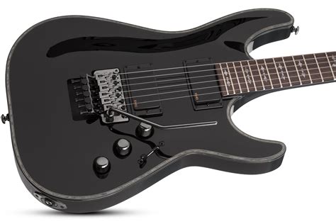 Schecter Hellraiser C-1 FR - black Guitare électrique solid body noir