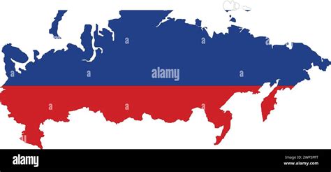 Russia Flag in Russia Map, Russia Map with Flag, Country Map, Russian ...