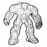 Hulk Buster Coloring Pages Sketch Page sketch template