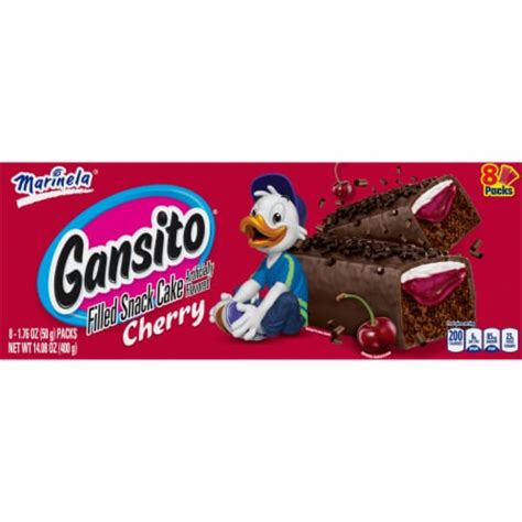 Marinela Gansito Cherry Filled Chocolate Snack Cakes, 8 pc / 1.76 oz - Kroger