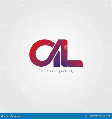 Abstract Letters Al Logo. AL Letter Logo Design Vector with Gradient Stock Vector - Illustration ...