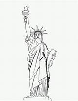 Statue Of Liberty Face Coloring Page sketch template
