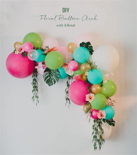 DIY Floral Balloon Arch - Green Wedding Shoes