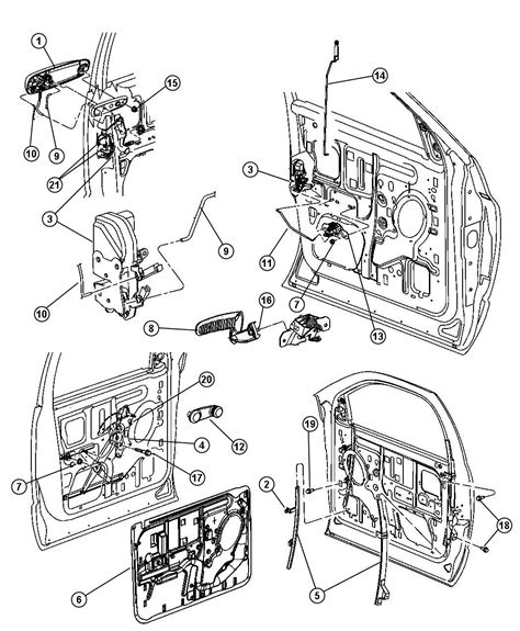 Dodge Ram 1500 Latch. Front door. Right - 55372852AB | Chrysler Jeep ...