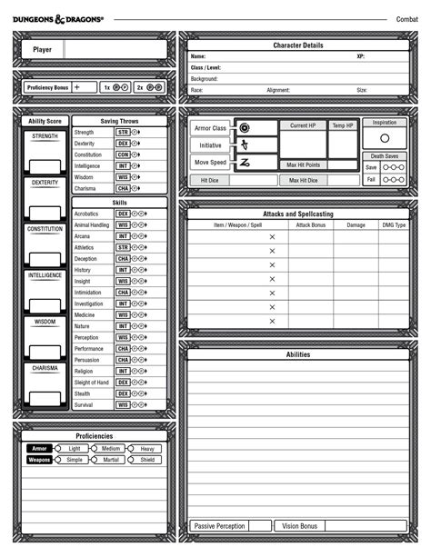 Dnd character sheet, Character sheet, Character sheet template