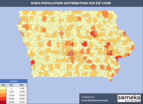 Population Density By Zip Code Map - Diners Drive-Ins And Dives Map