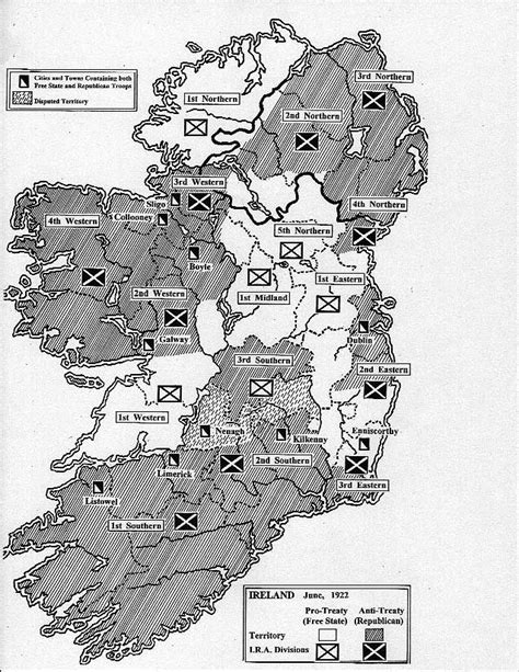 The Irish War Map | Irish history, Ireland history, Ireland map